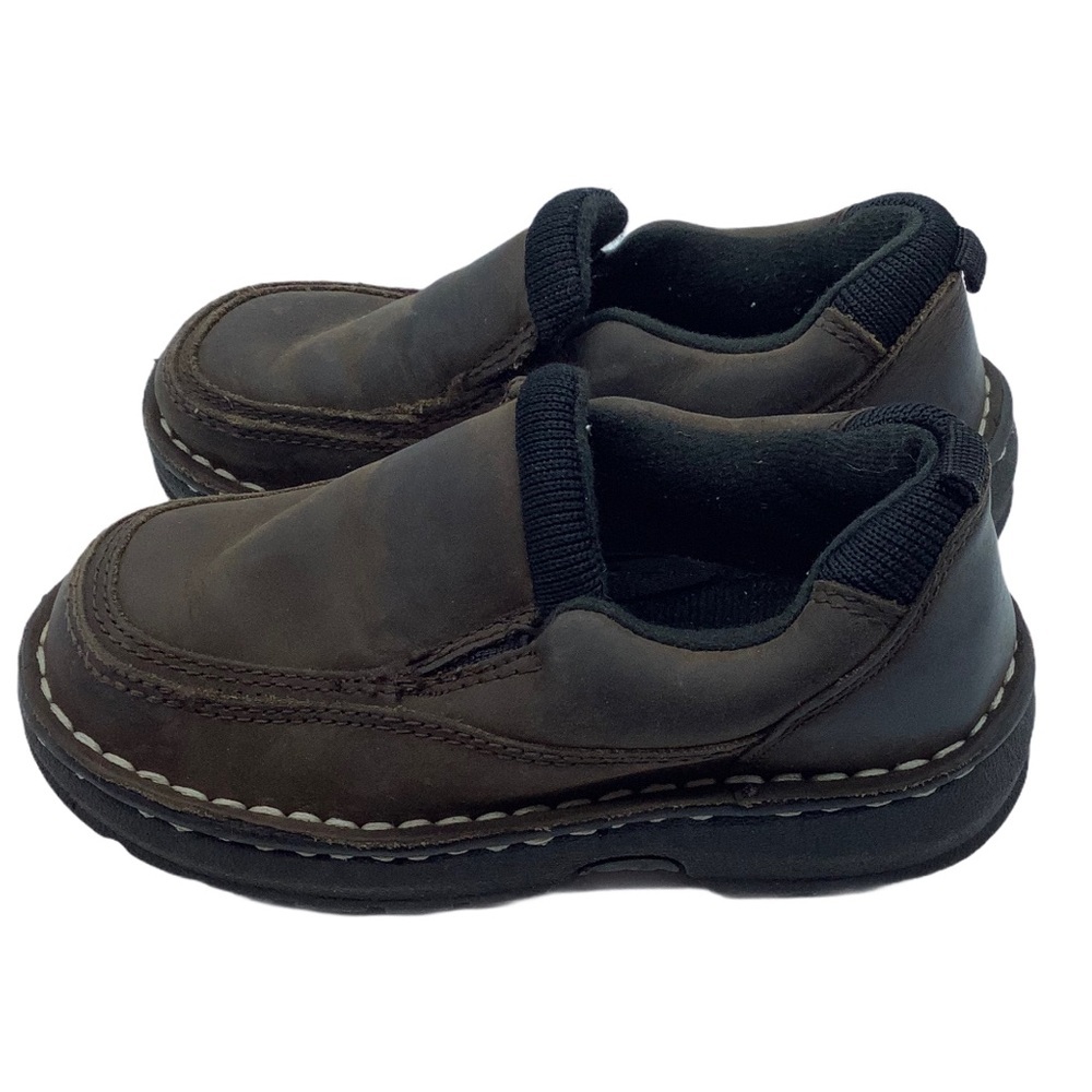 Cherokee NORRIS Boy Size‎ 10 Leather Brown Loafers Shoes